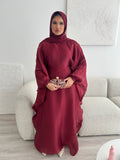 Doha Abaya V2 - Maroon Noir