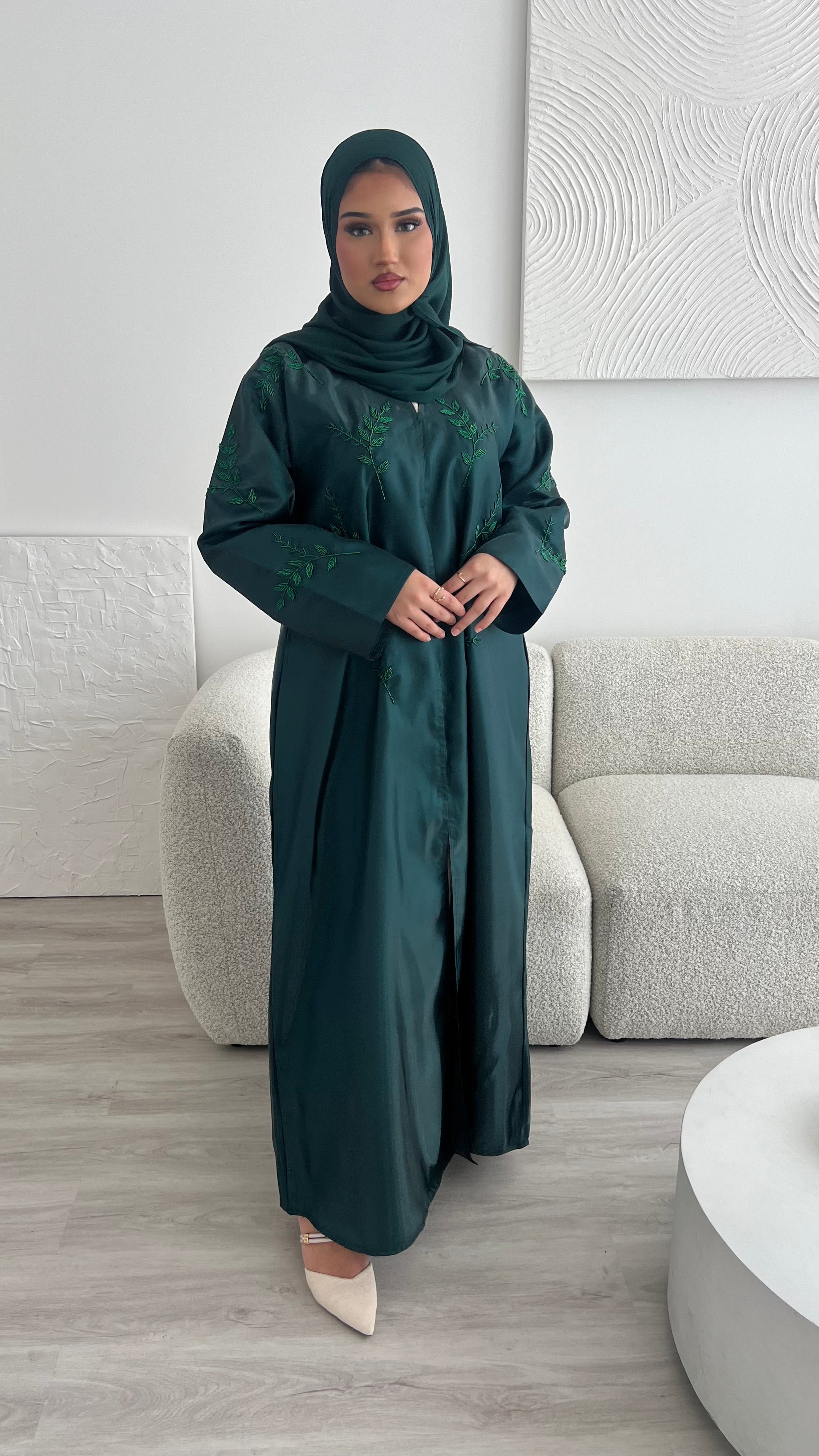 Riyadh Abaya - Emerald Green