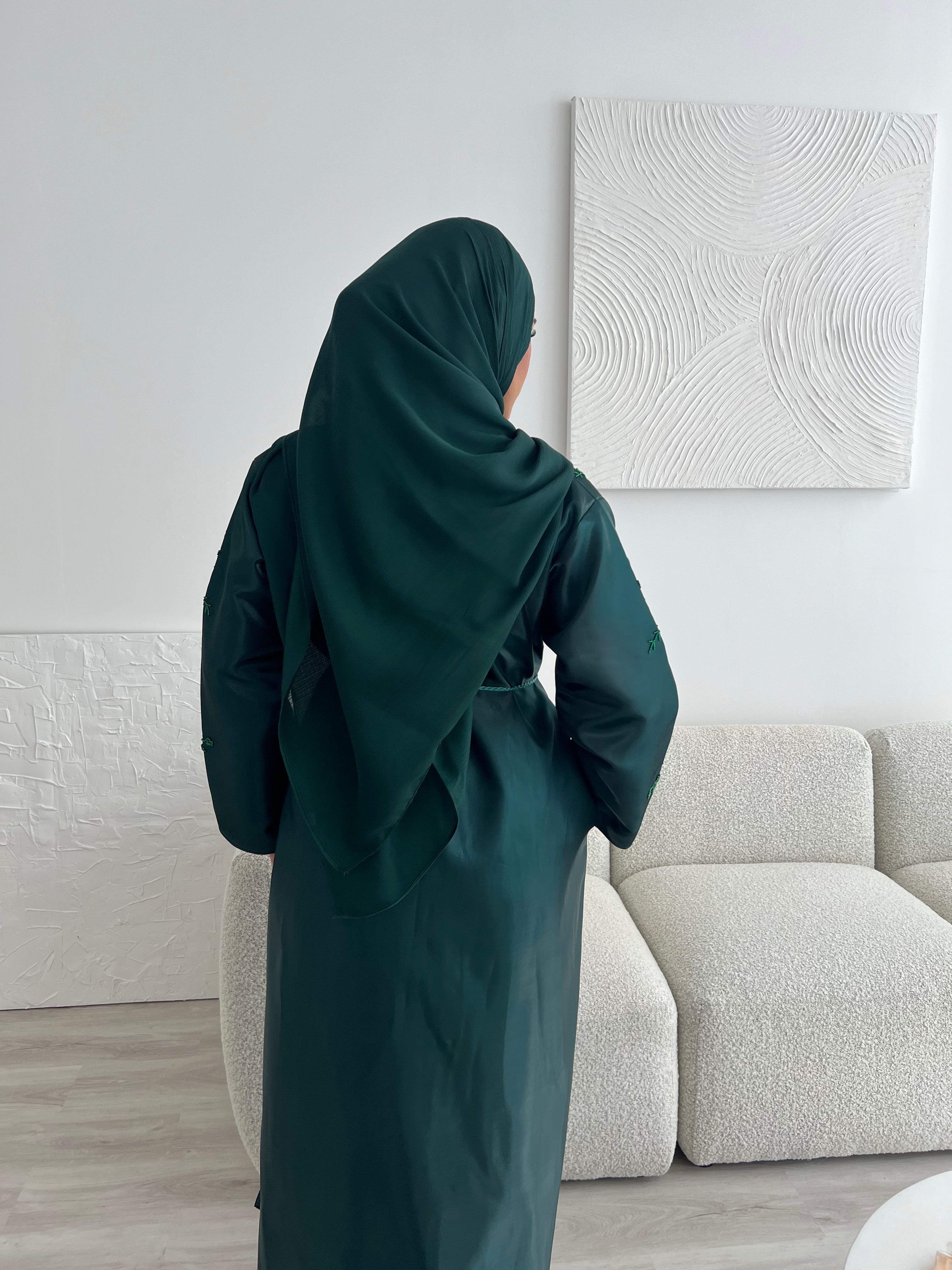Riyadh Abaya - Emerald Green