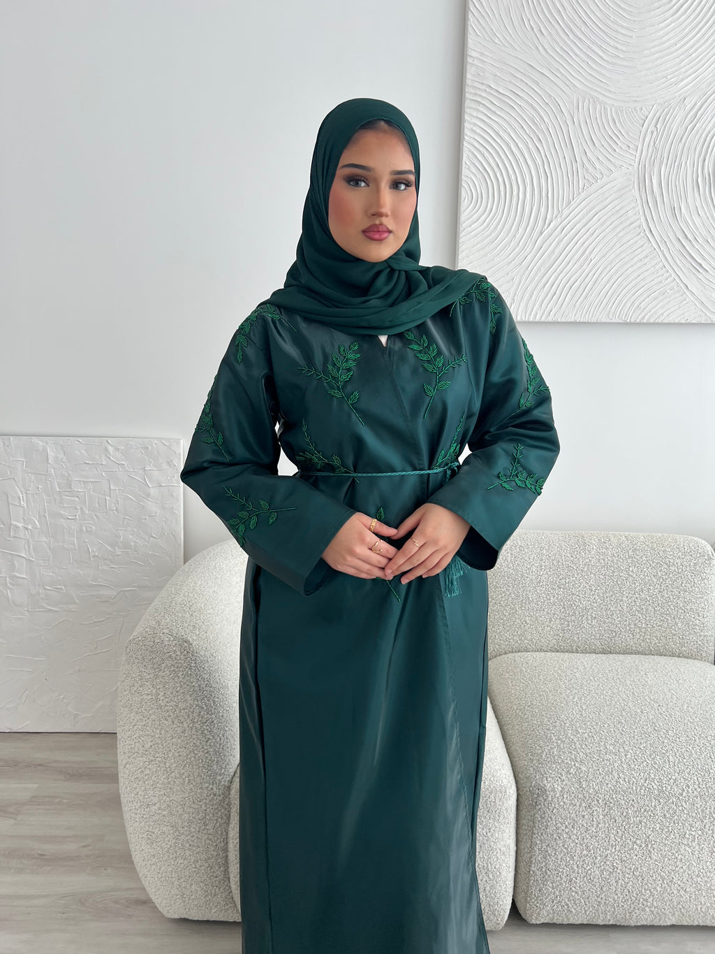Riyadh Abaya - Emerald Green