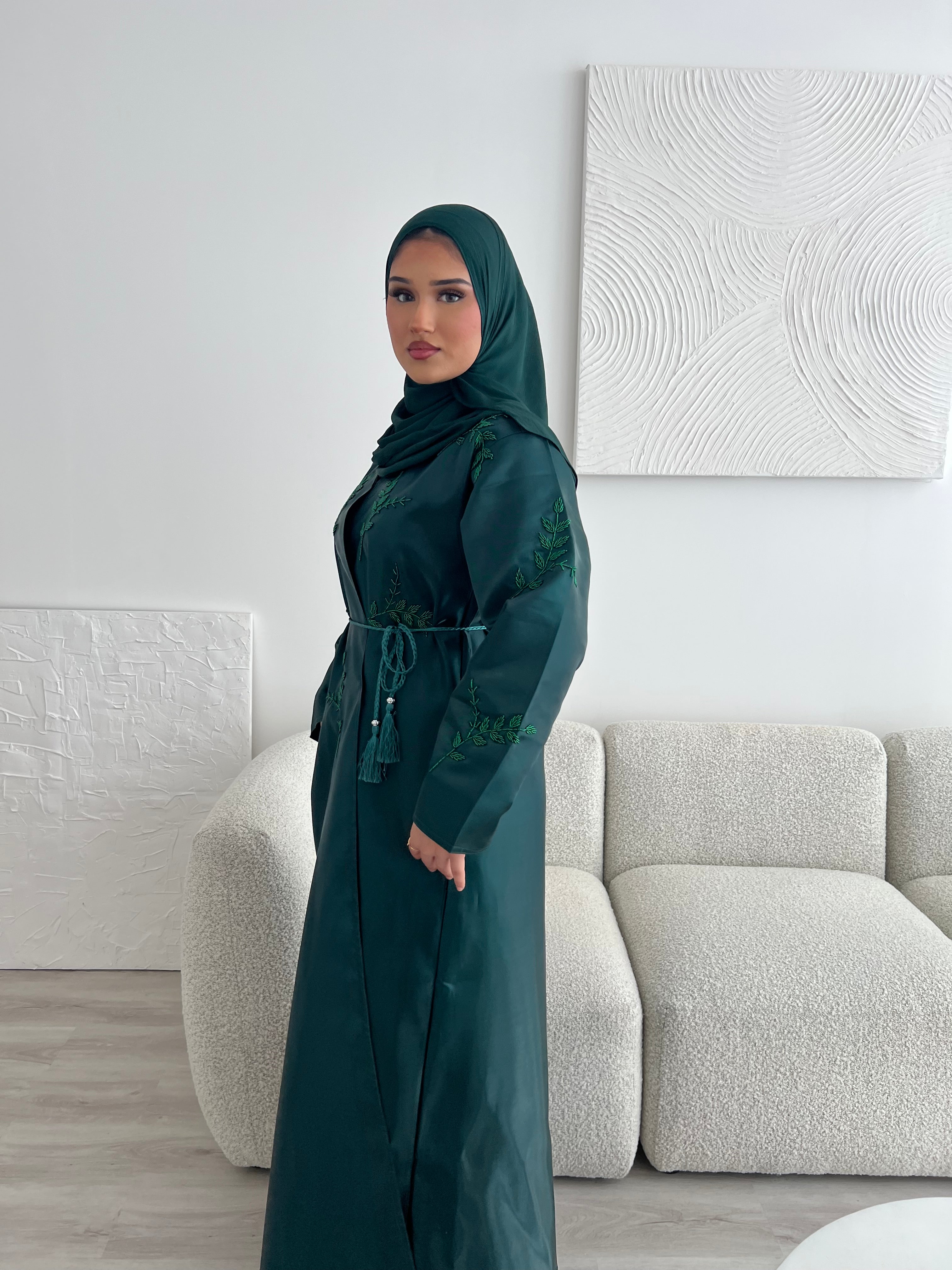 Riyadh Abaya - Emerald Green