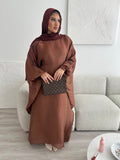 Doha Abaya V2 - Chocolate Brown