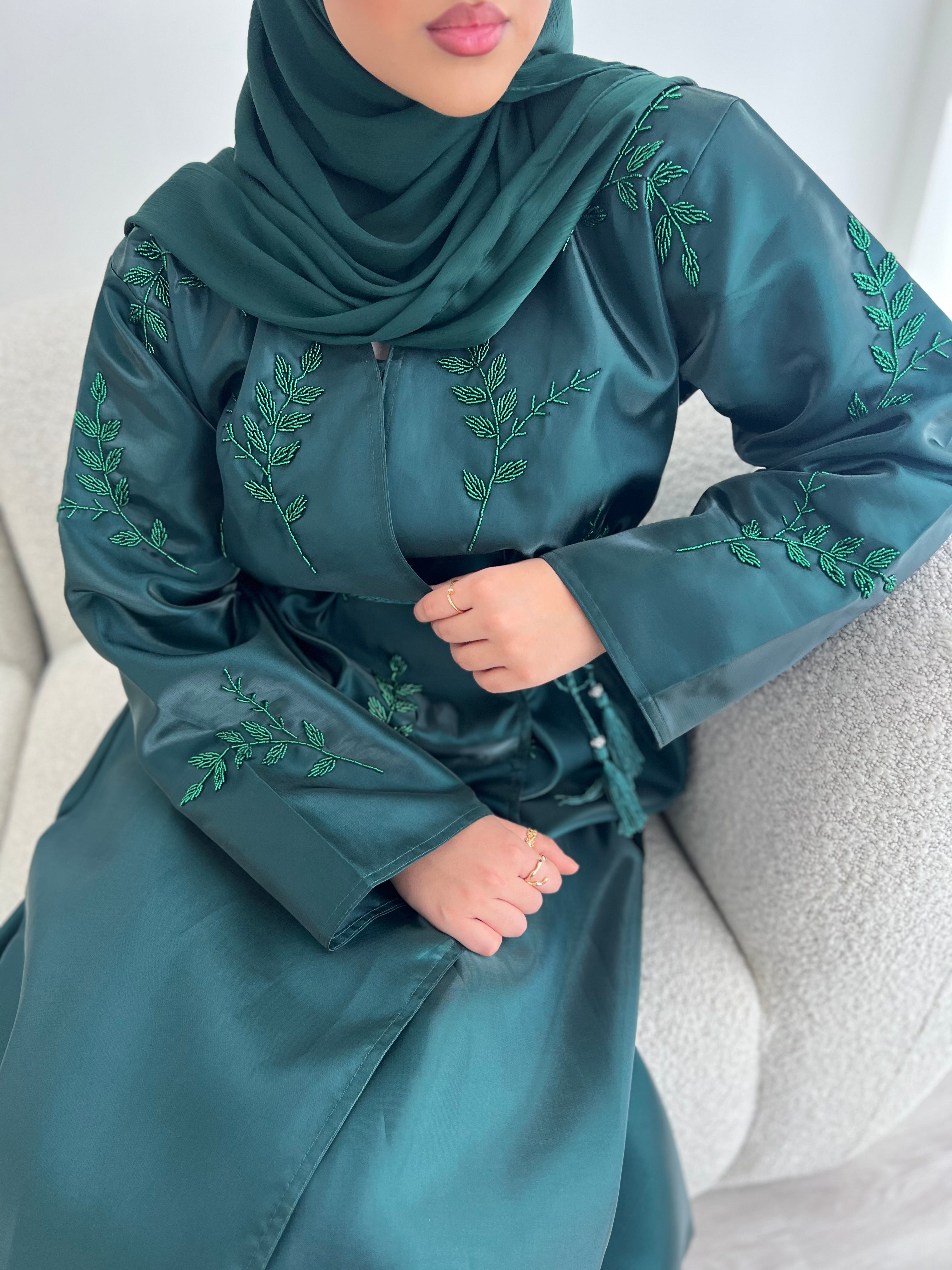 Riyadh Abaya - Emerald Green