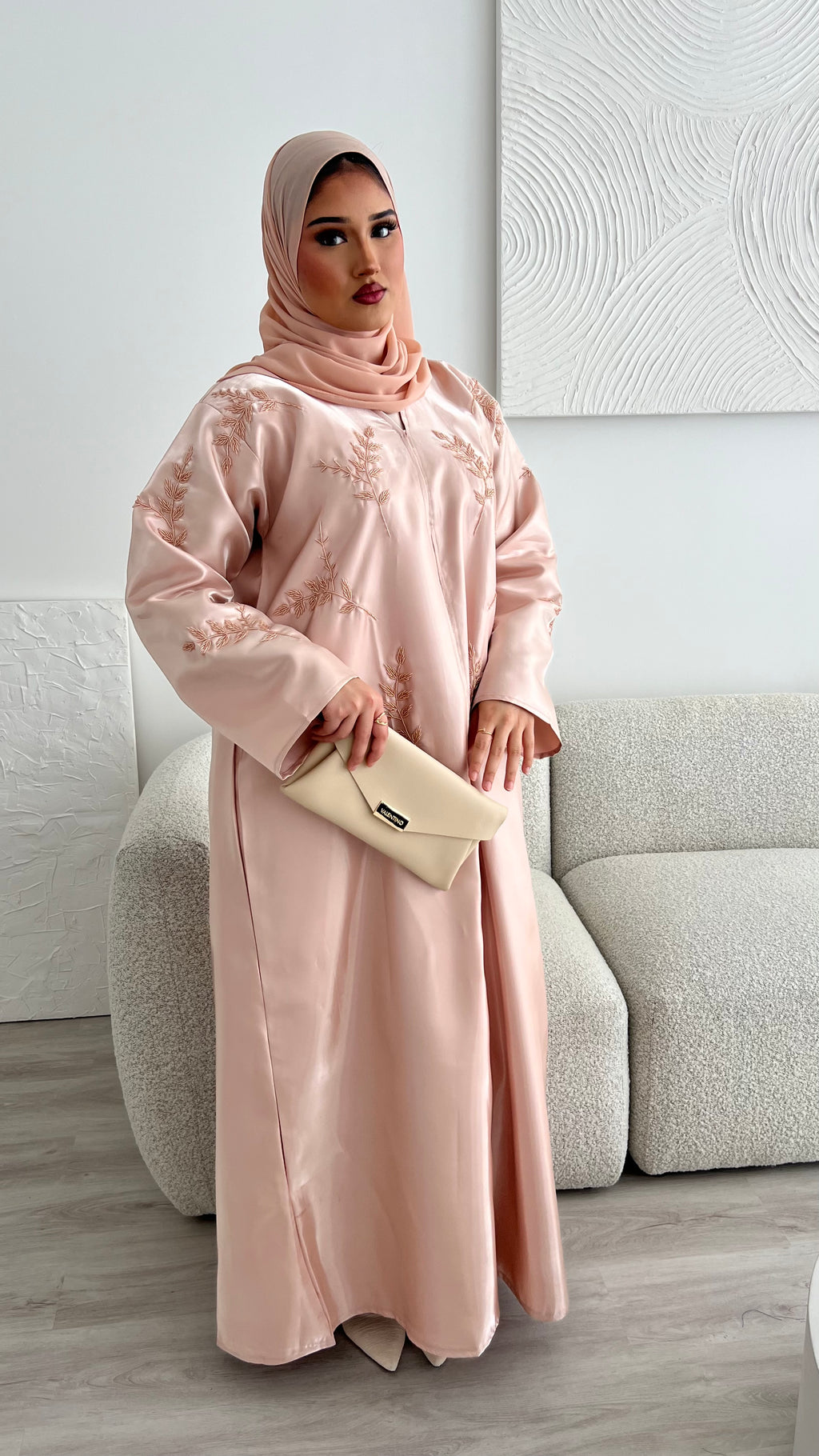 Riyadh Abaya - Blush Beige
