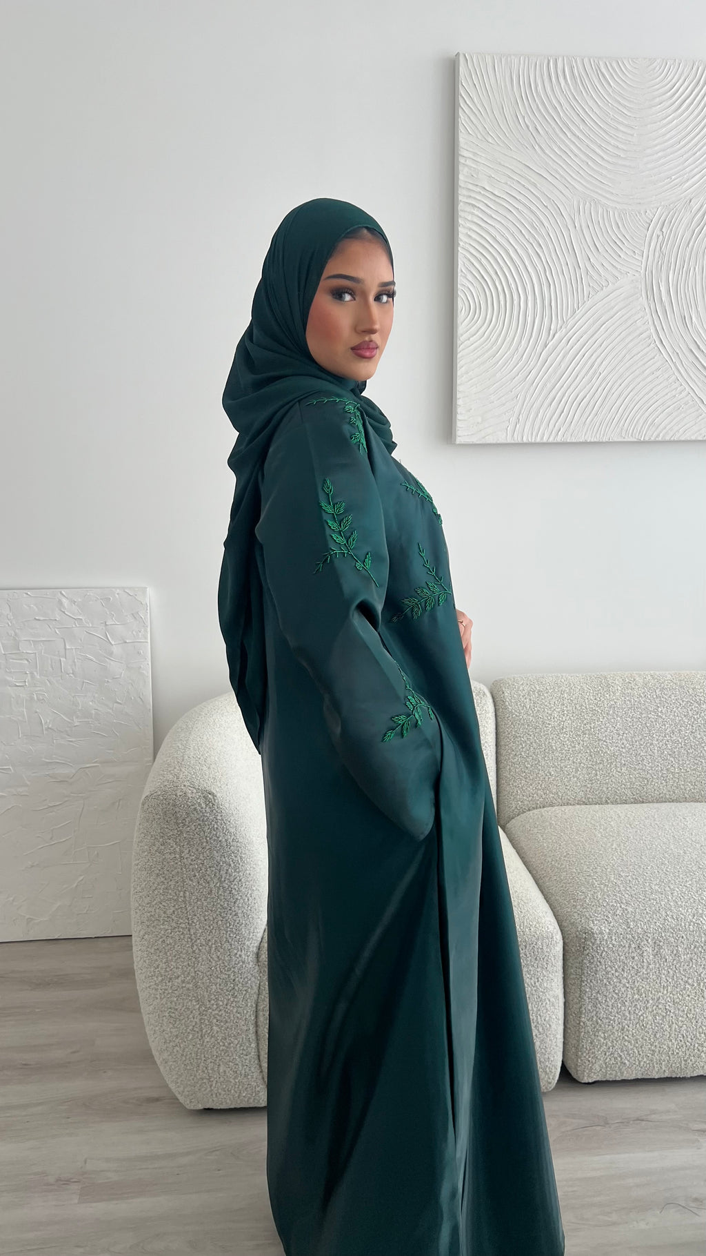 Riyadh Abaya - Emerald Green