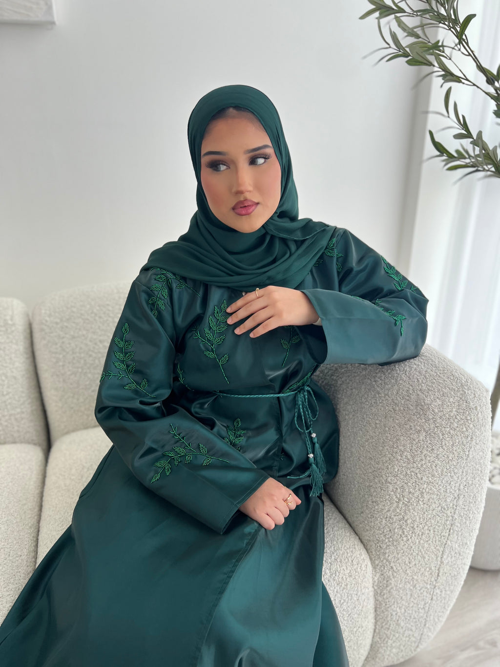 Riyadh Abaya - Emerald Green